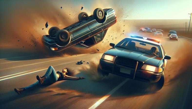 Nữ tài xế lật ôtô khi chạy trốn cảnh sát: Ai sẽ thắng cuộc?