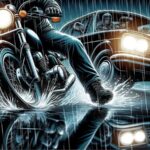 Cách tránh ngã xe máy khi bám đuôi trong mưa: Những điều cần biết