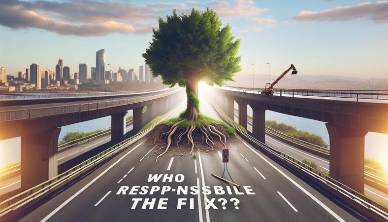 Cây mọc giữa đường cao tốc: Ai chịu trách nhiệm chỉnh sửa?