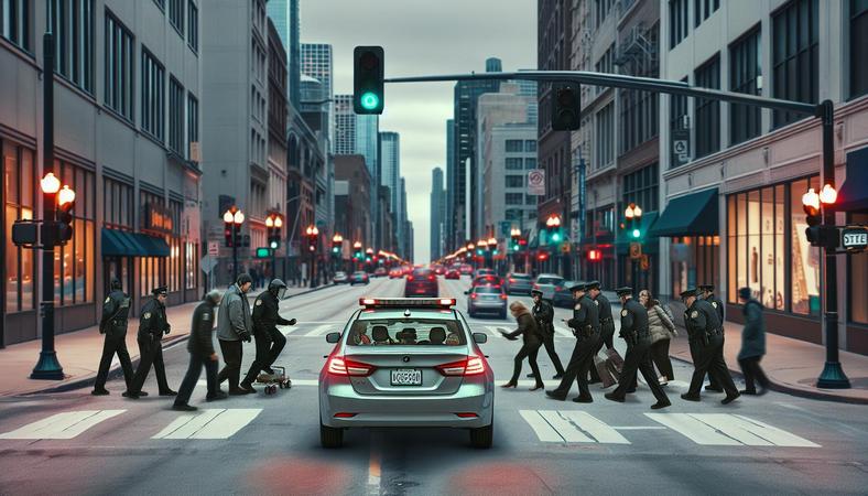 Ôtô dừng đèn xanh: Nguy cơ cản trở người đi bộ thế nào?