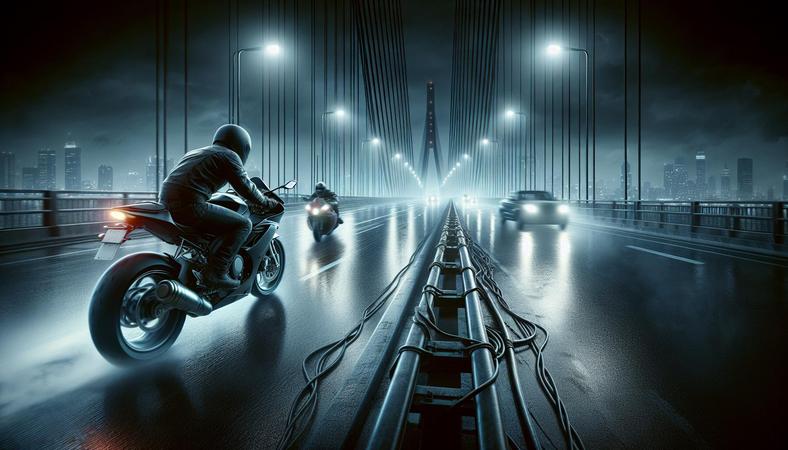 Xe máy lao ngược chiều trên cầu: Tâm lý lái xe trong đêm