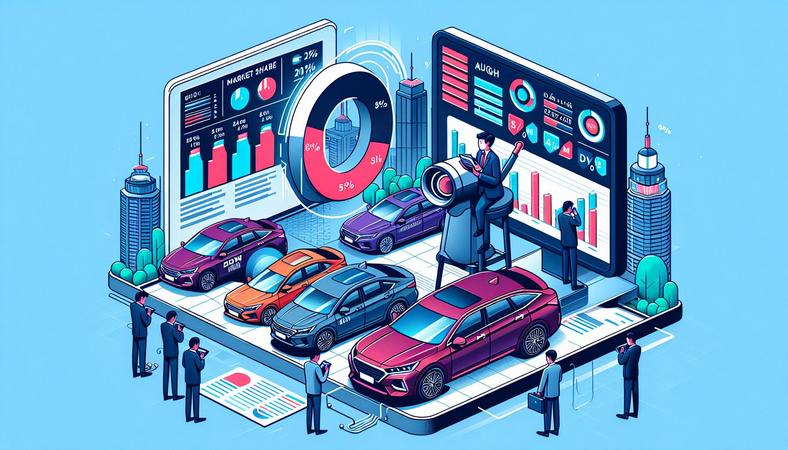 Thị phần xe gầm cao phân khúc D tại Việt Nam tháng 8