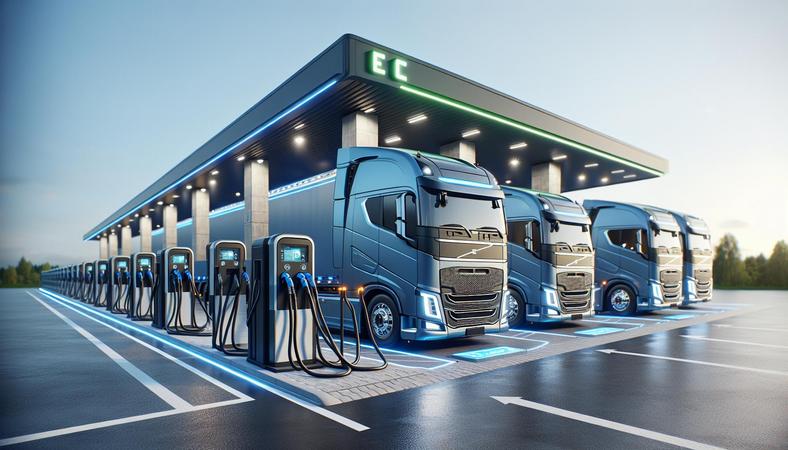 Trạm sạc siêu tốc cho 700 xe tải điện hạng nặng ra mắt