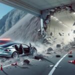 Xe Tesla va chạm tường khi vào hầm – Điều gì đã xảy ra?