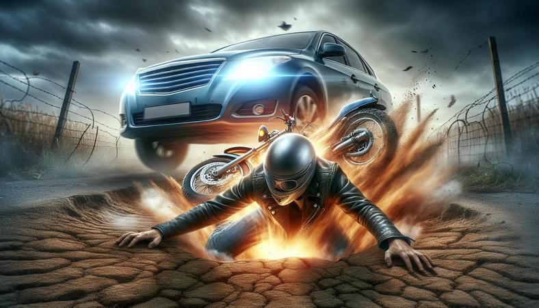 Xe máy ‘như dưới đất chui lên’ trước ôtô: Vụ việc gây sốc