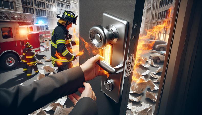 Tay nắm cửa tự động: Lỗ hổng nguy hiểm cho lính cứu hỏa